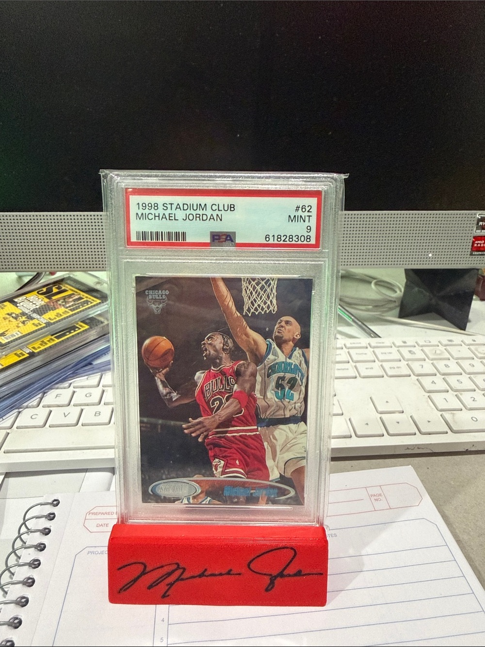 Michael Jordan 1998 Stadium Club #62 PSA Mint 9